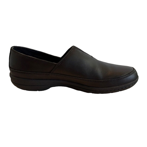 Merrell Encore Kassie Moc Black Leather Loafer Shoes Slip On Clog Women's Sz 6.5 - Picture 7 of 12